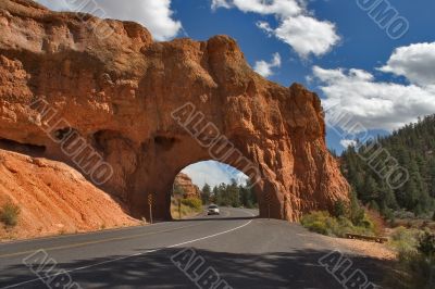 In the Red canyon midday