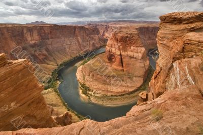 High coast of the river.