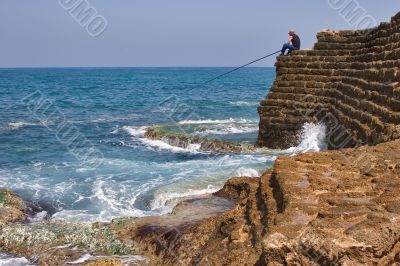 On fishing.