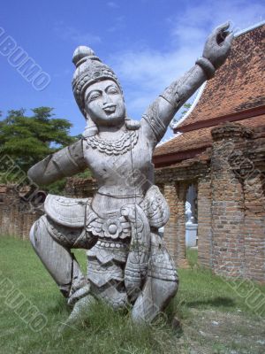 Statue of thai dancer