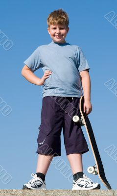 boy with skateboard