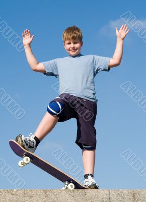 boy with skateboard