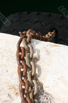 Rusty Dock Chain