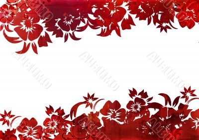 floral style backgrounds frame