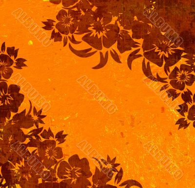floral style backgrounds frame