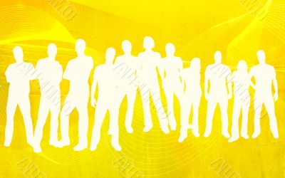 textures style of people silhouettes