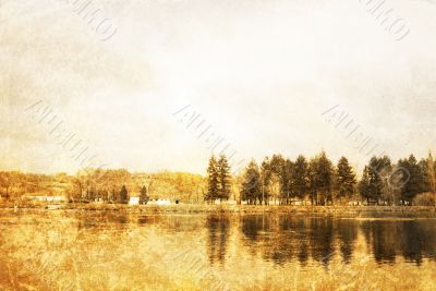 old-fashioned landscape