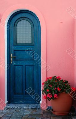 A door on a Greek island