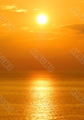 Setting sun