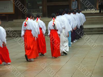 Tokyo  buddists, monks