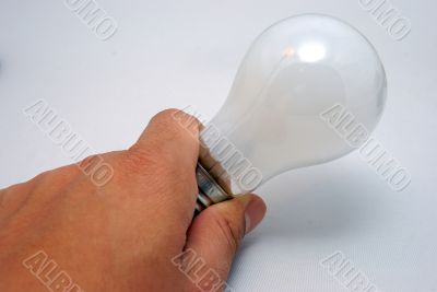 holding a bulb