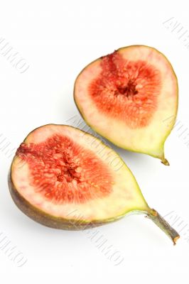fig halves isolated