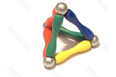 Color pyramid balls