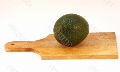 Avocado on a wooden board