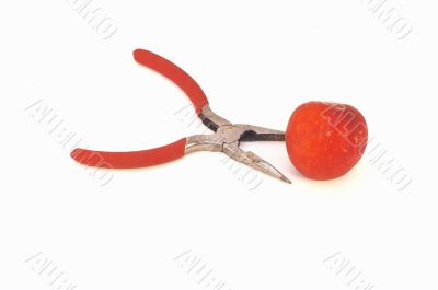   	pliers and a nectarine