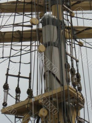 a mast of sailing ship
