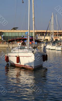 A Yacht in Herzlia marina