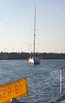 A Yacht in Herzlia marina