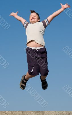 jumping boy