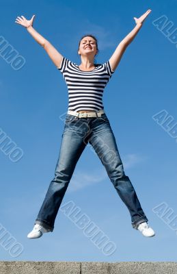 jumping girl