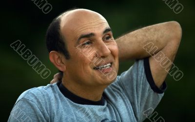Happy mature man
