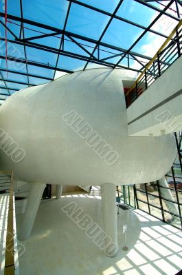 Abstract office construction