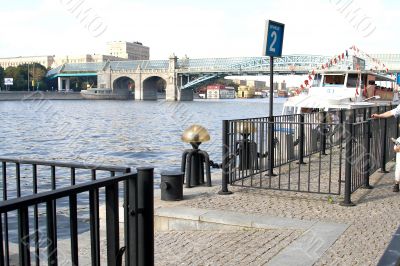 Andreevs bridge, the moorage