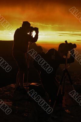 Photographers silhouette