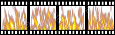 Burning Film Strip