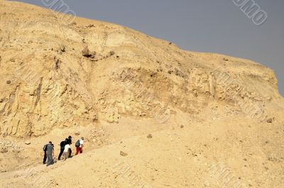 walkers in a desert