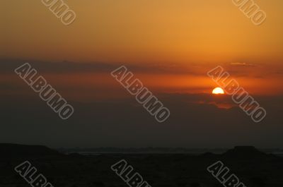 Beautifull desert sunset