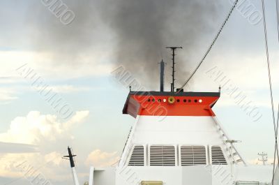 Cruise ship pipe
