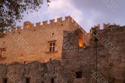 Rhodes castle, crusaiders
