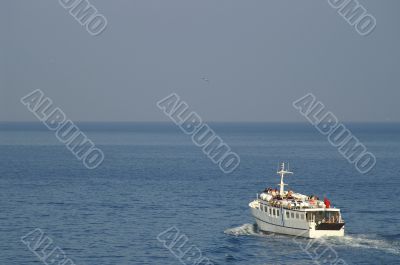 A boat in a port