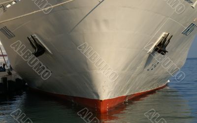 cruise ship in a port