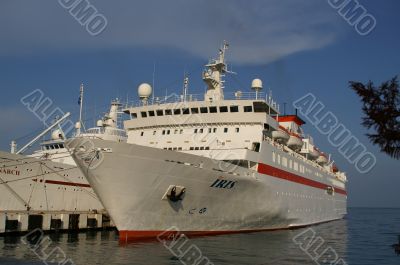 cruise ship in a port