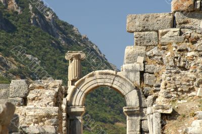 ancient ruins in Ephesus