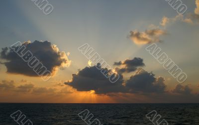 Beautifull sea sunset