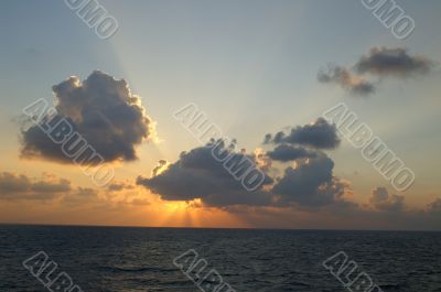 Beautifull sea sunset