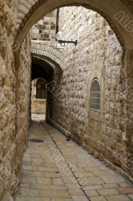 A street in the old city jerusalem