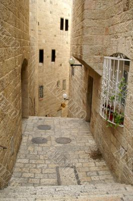 A street in the old city jerusalem