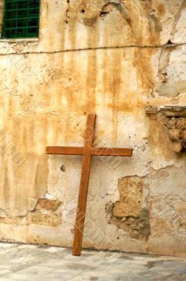 a cross in  jerusalem
