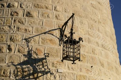 Jerusalem windmill and a lamp