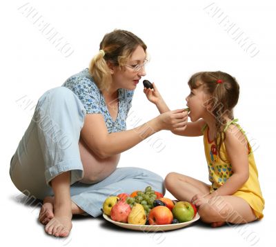 Fruit morning meal.