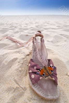 woman shoe and butterfly 2