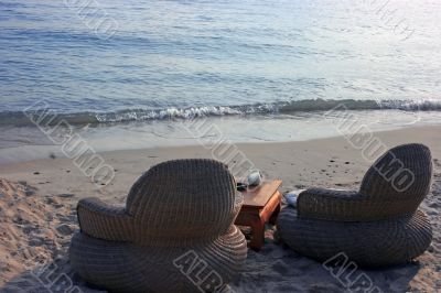 Chairs on a beach