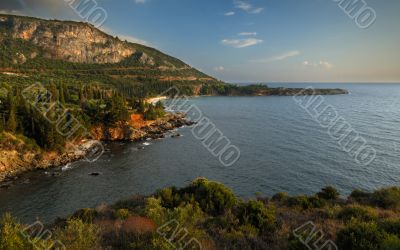 Seascape in Mani, Greece