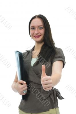 business woman and laptop
