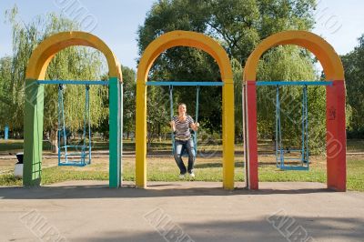 girl on a swing