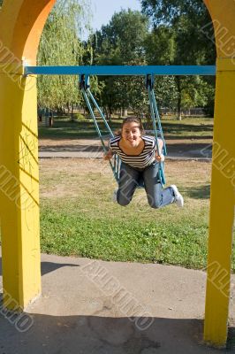 girl on a swing